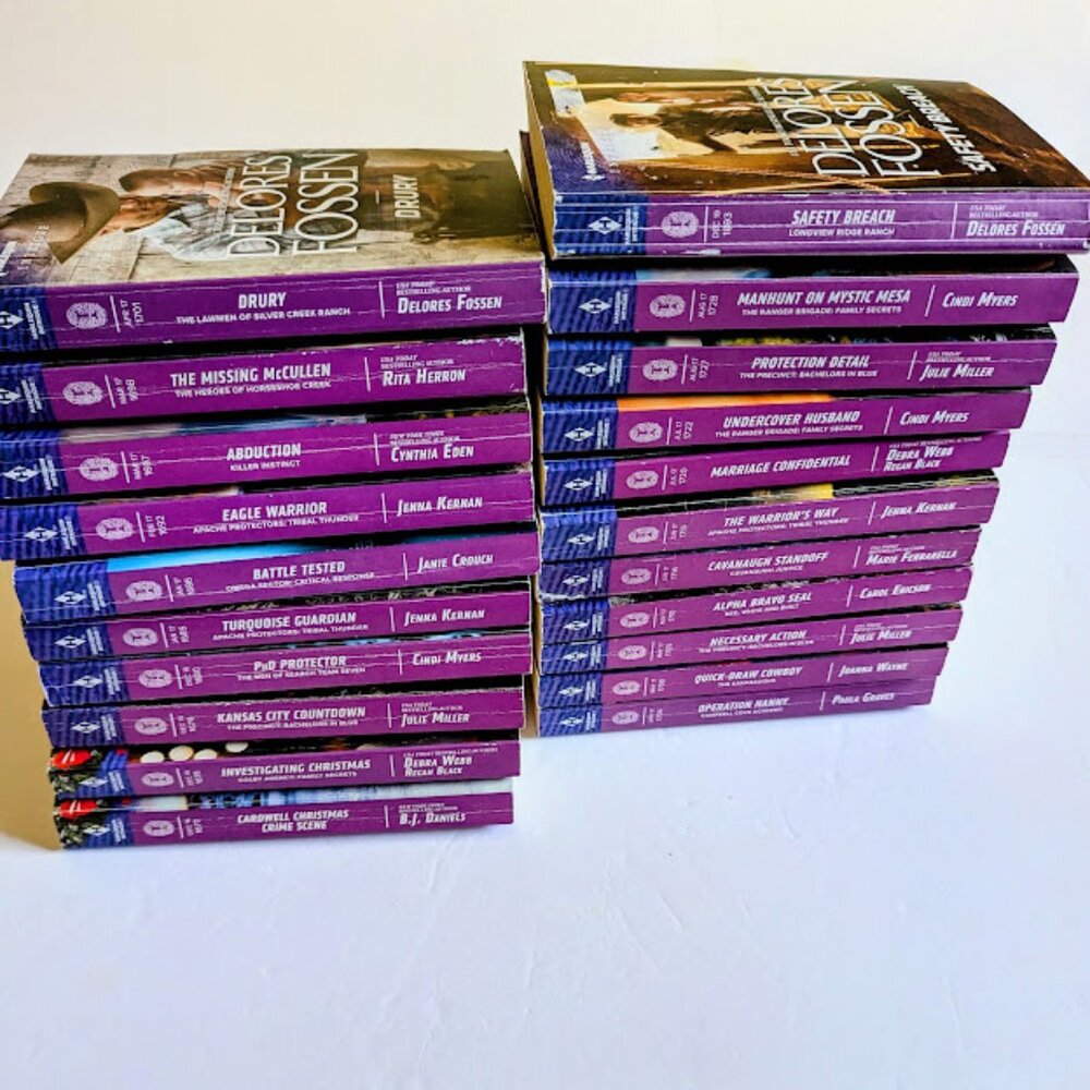 Harlequin Intrigue Set of 21 Paperback Small Various Authors 2016-19